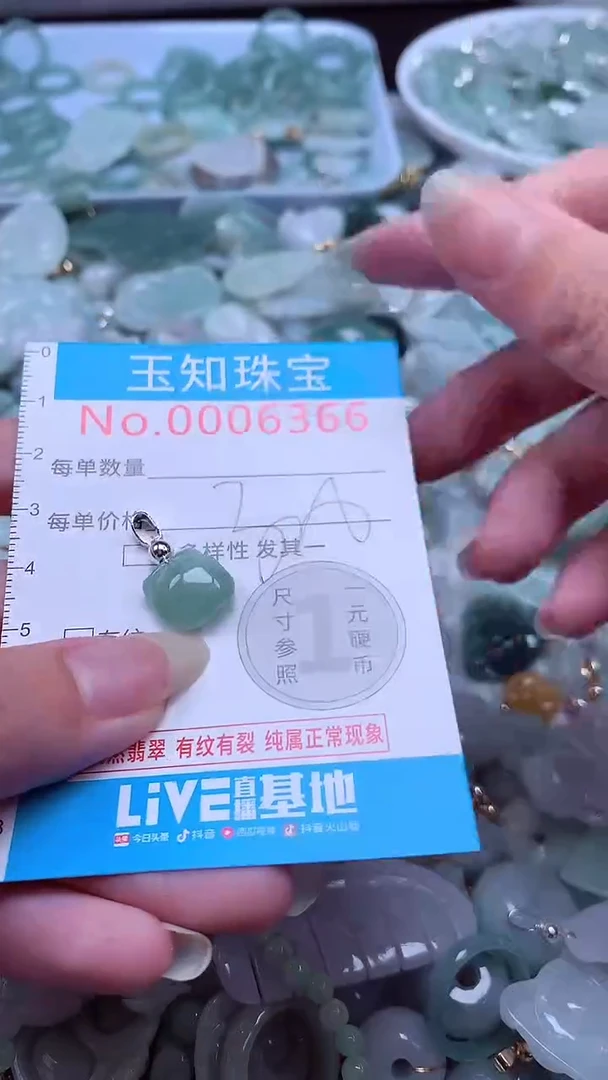 翡翠未镶嵌吊坠(不含链)6366