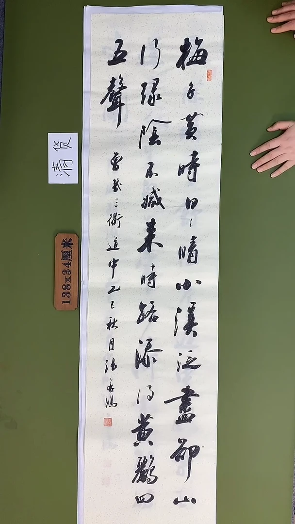 书法书法 张若鸿 尺寸138cm*34cm