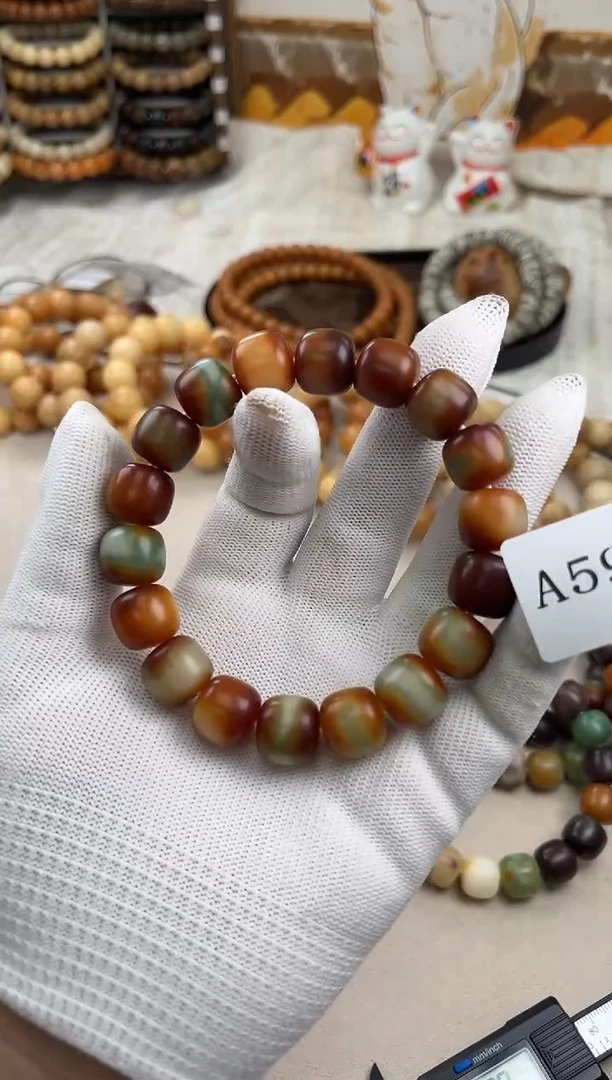 手串菩提根/象牙果a591卡14 干磨瑕疵敦煌9