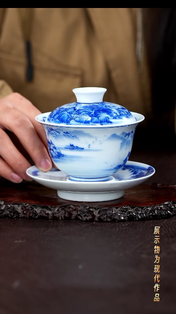 杯子瓷景德镇全手工手绘瓷器！