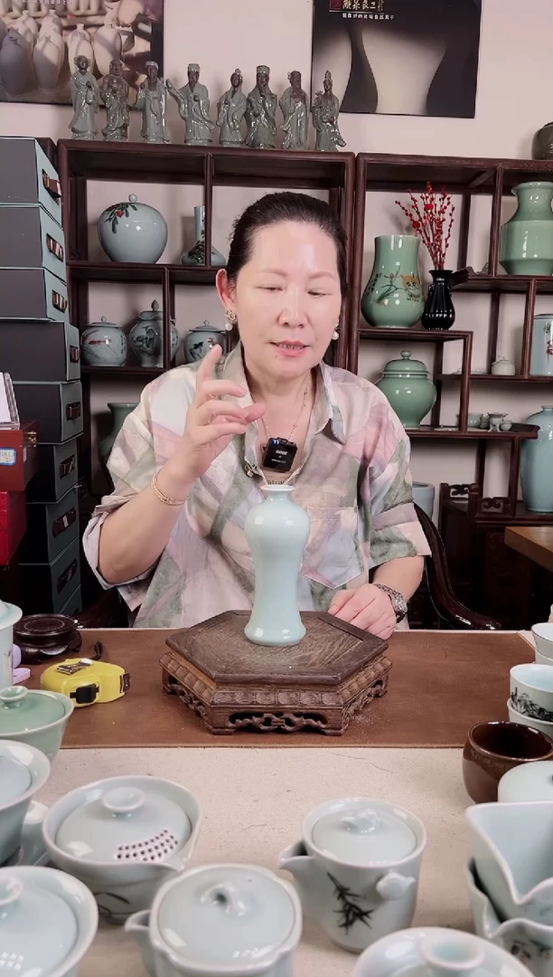 纯手工 粉青 小美人醉