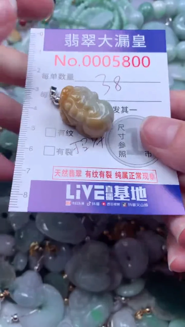 翡翠未镶嵌吊坠(不含链)5800