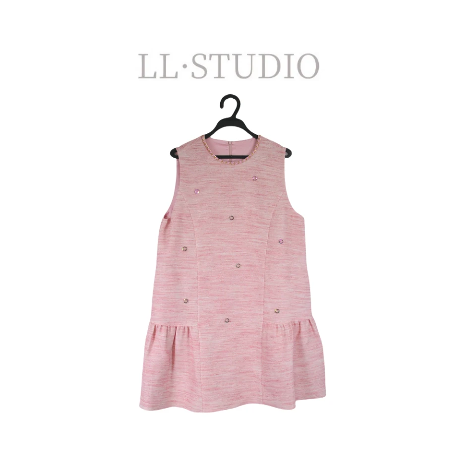 妙兮·LL夏季新款时尚休闲韩系优雅温柔大方简约连衣裙*20250943