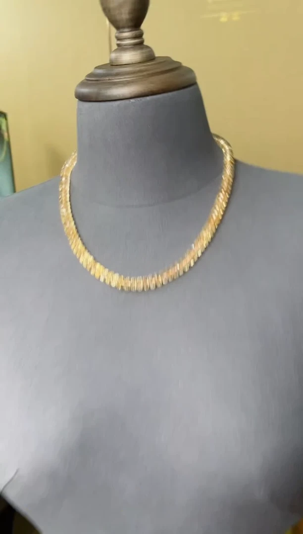 【闪购商品】黄晶项链未镶嵌黄晶项链