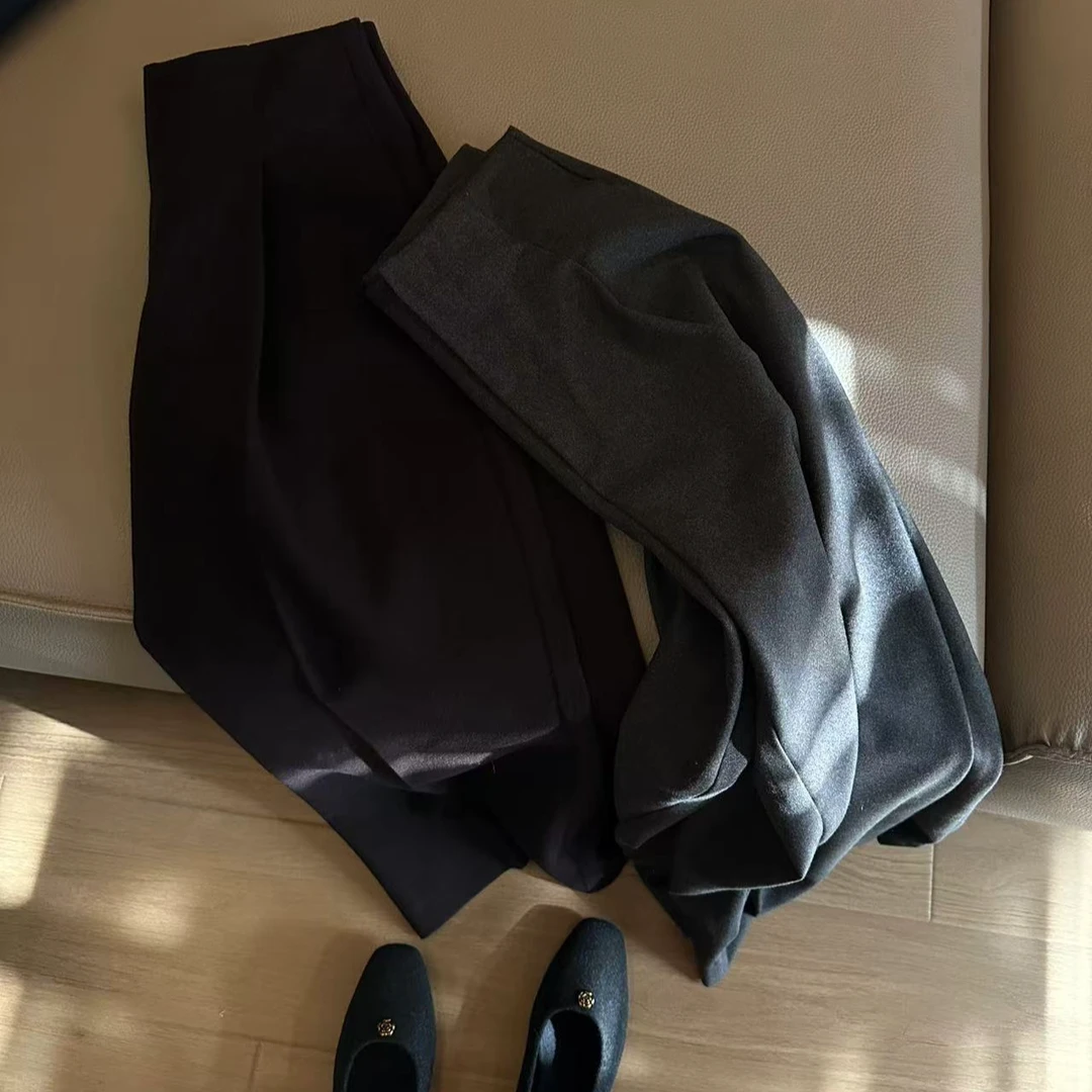 ZCANAL高品质松弛感腰头阔腿裤