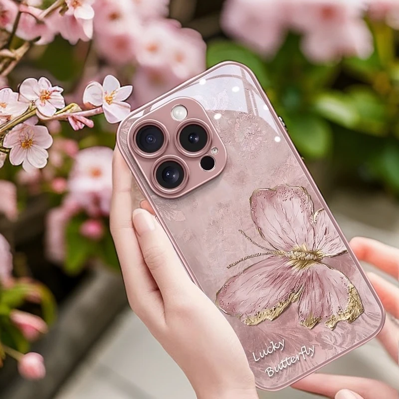 缎面油画适用iPhone16苹果15promax14plus1312苹果新款网红手机壳