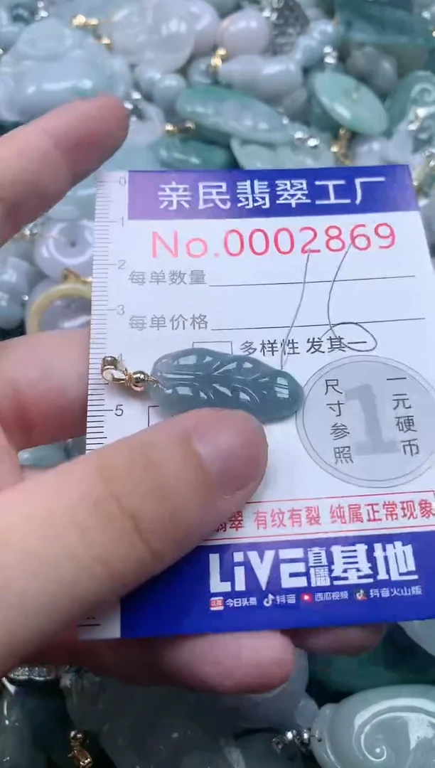 翡翠未镶嵌吊坠(不含链)2869