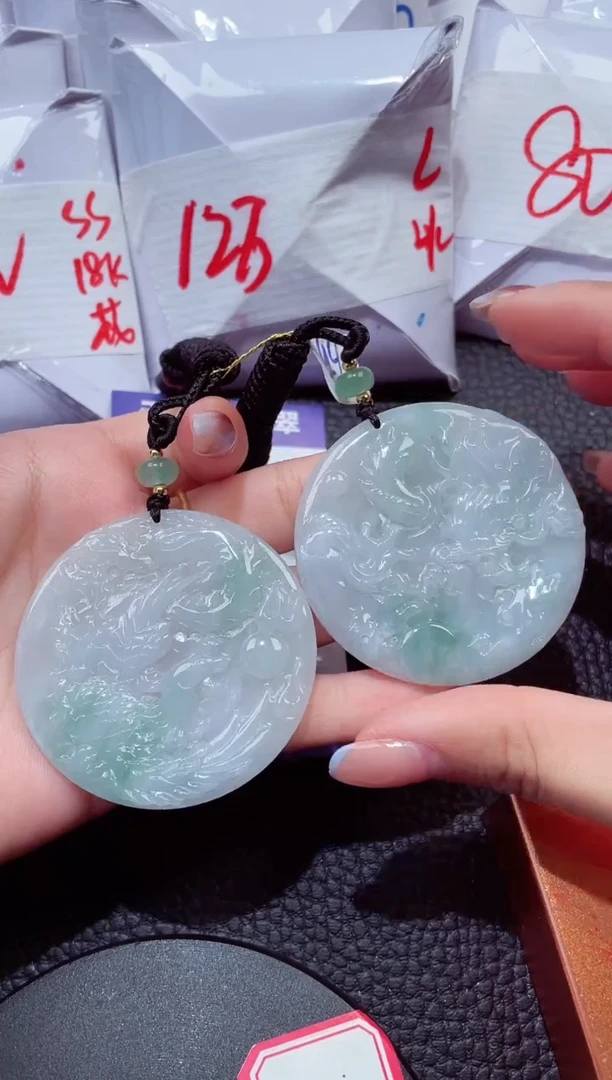 颈饰未镶嵌翡翠275一对