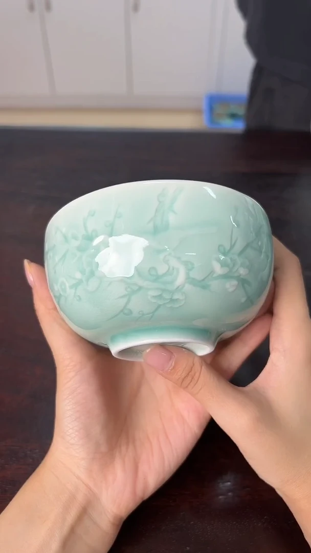 龙泉云间青瓷小米茶器