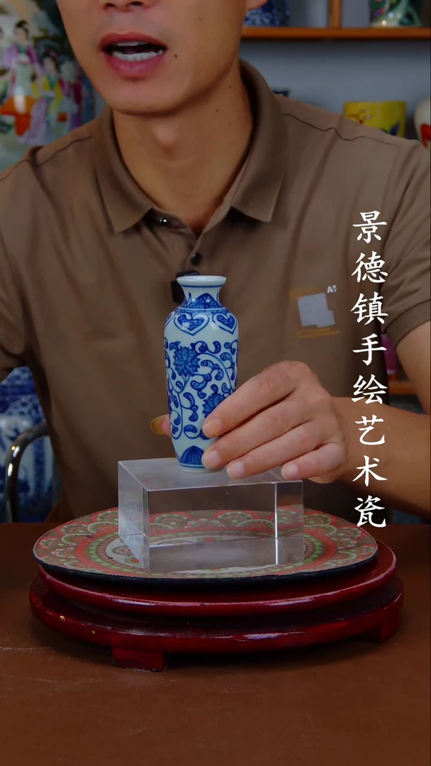 现代景德镇手工手绘陶瓷摆件7