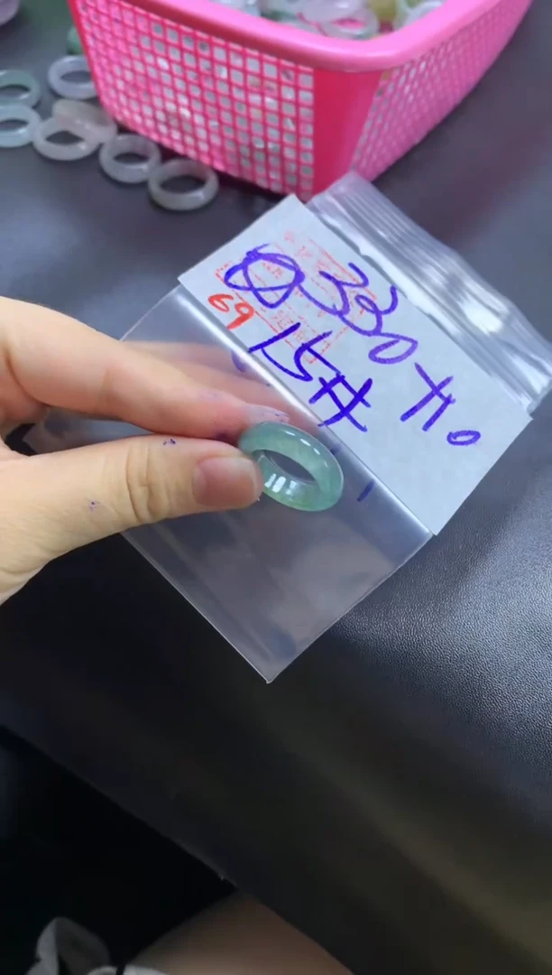 未镶嵌定制翡翠戒圈15#340毛货需精细抛光