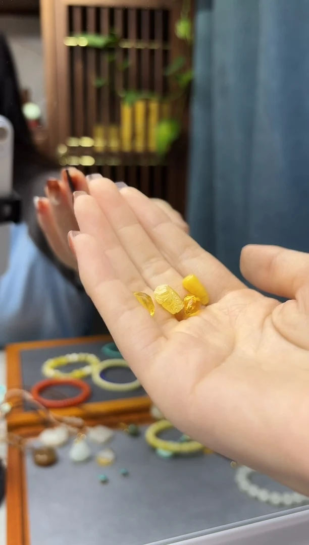 裸石蜜蜡未镶嵌闲*蜜蜡配饰套装GW