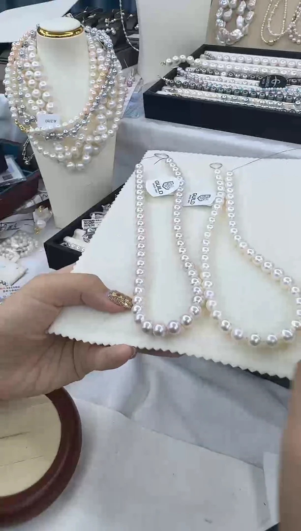 项链银S925镶嵌淡水珍珠xl2811