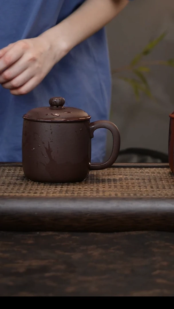 茶杯紫砂紫玉金沙老板杯