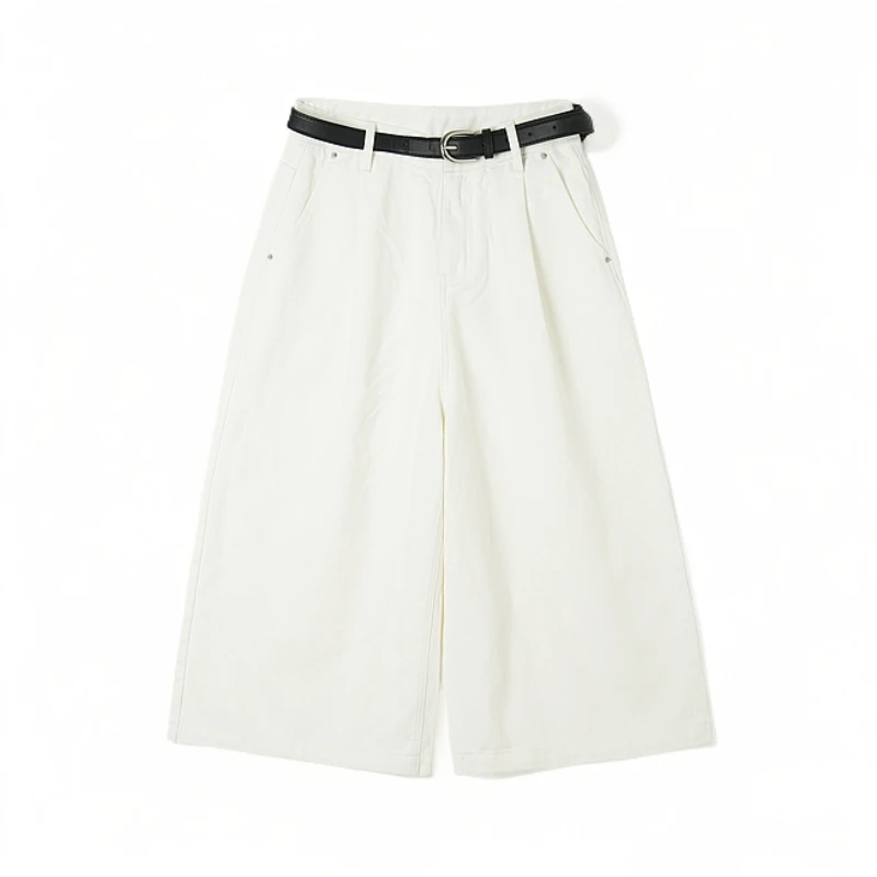 七七【纯洁天使】2025简约限定时尚八分裤女版牛仔直筒裤