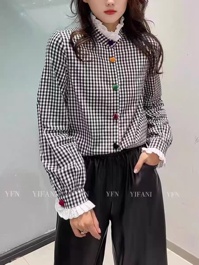 欧洲站2024秋冬欧货芭依女装宽松时尚休闲百搭纯色条纹衬衫