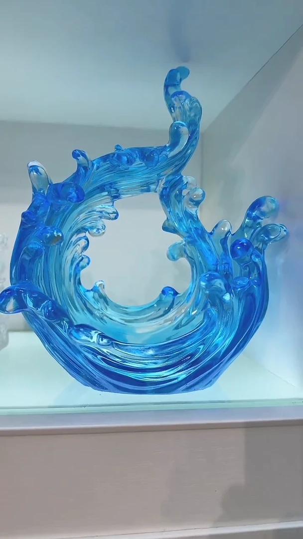 手工艺品琉璃25高 风生水起