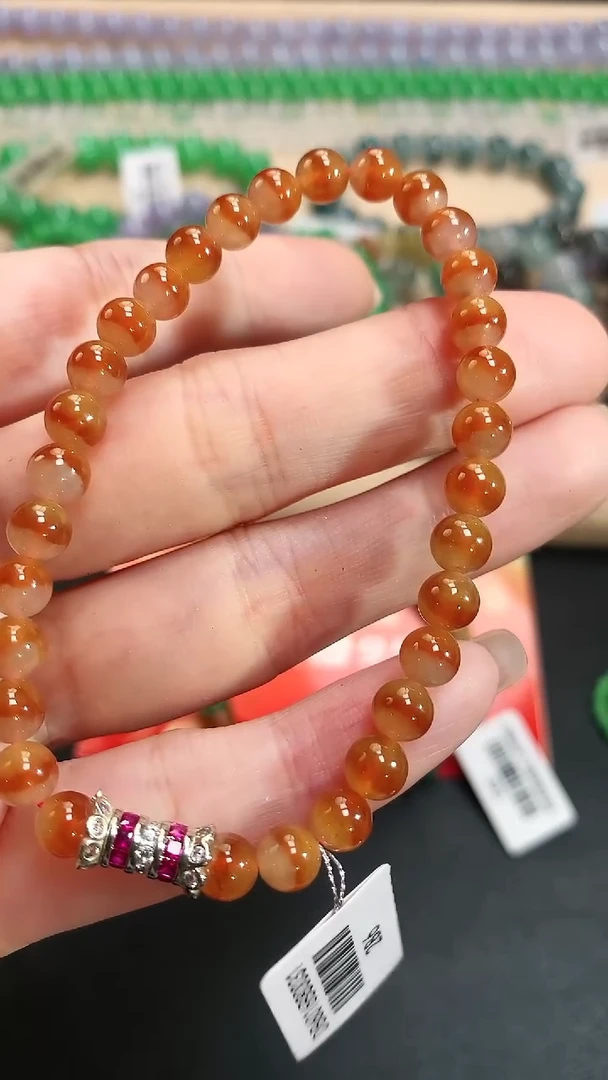 未镶嵌手串翡翠28珠链|8800+0