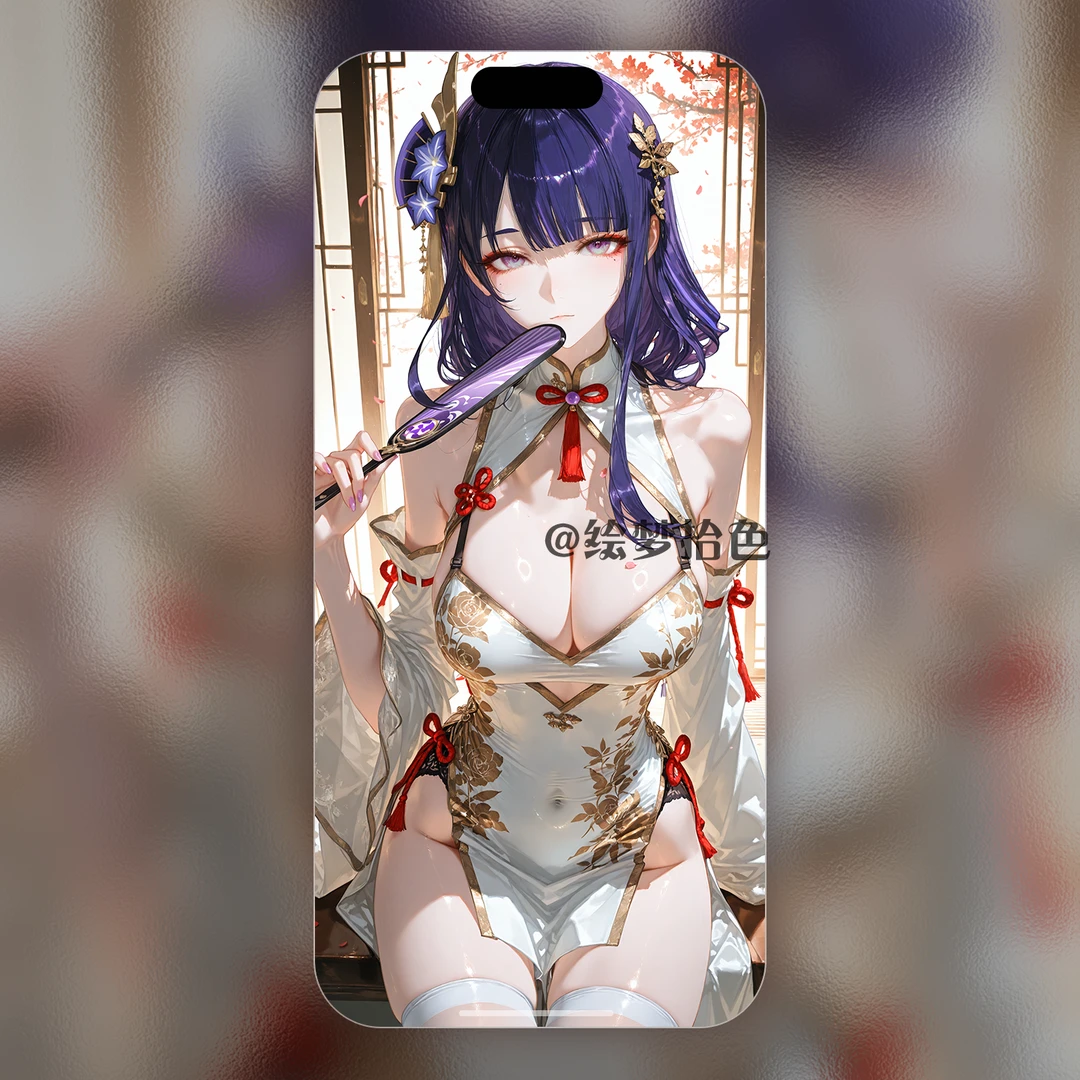 原神雷电将军壁纸 — 樱影幽韵