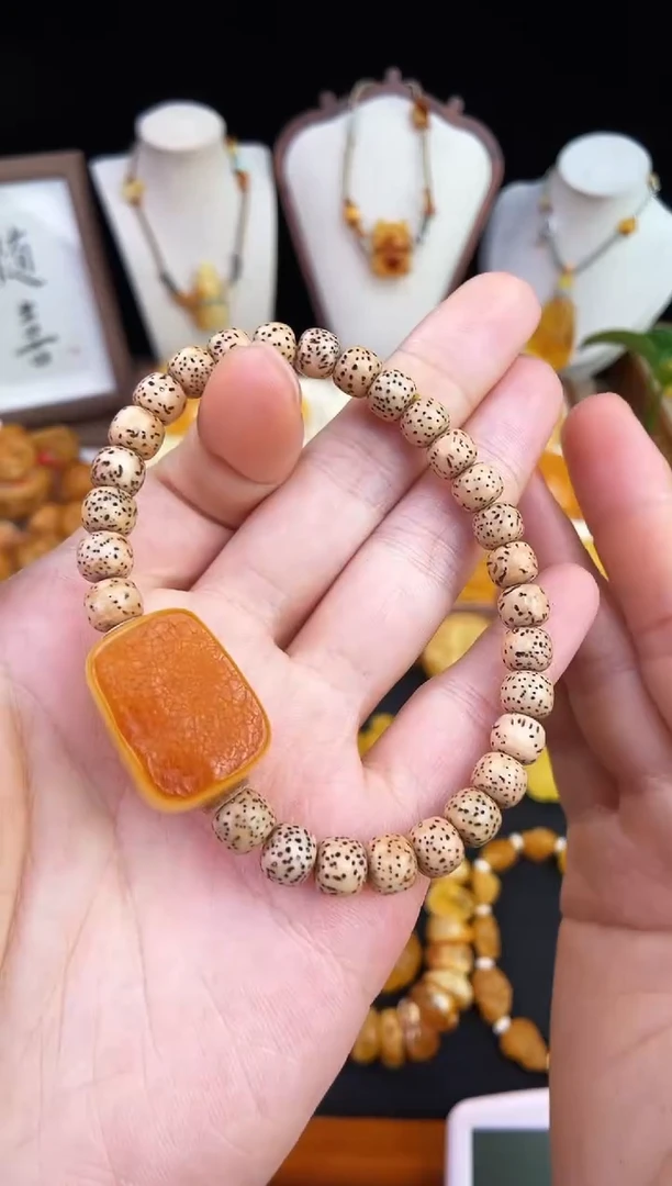 琥珀未镶嵌珠宝奇石柒月