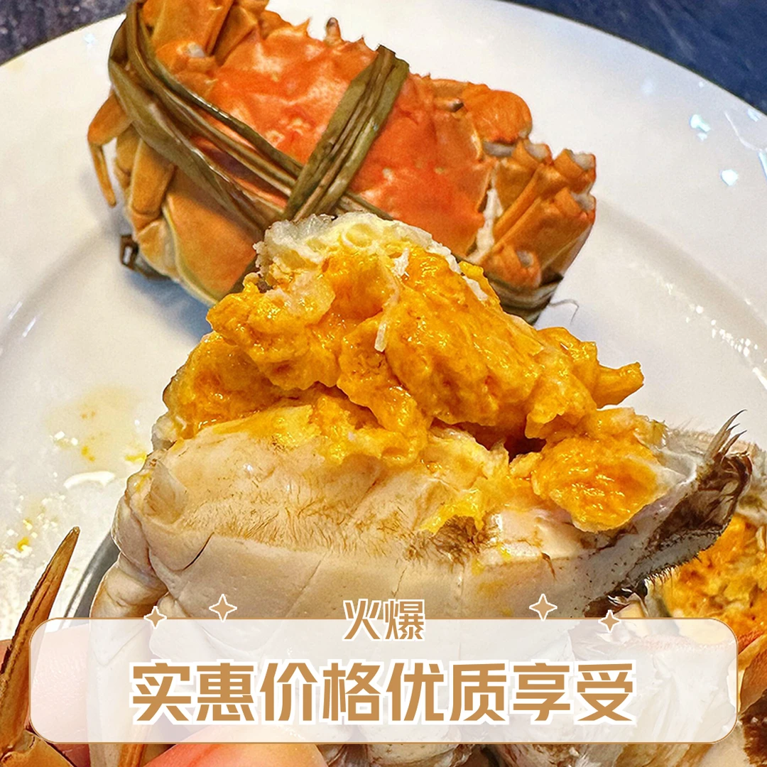 【活蟹】江苏河蟹全母蟹2.4-2.6两 到手8只顺丰包邮