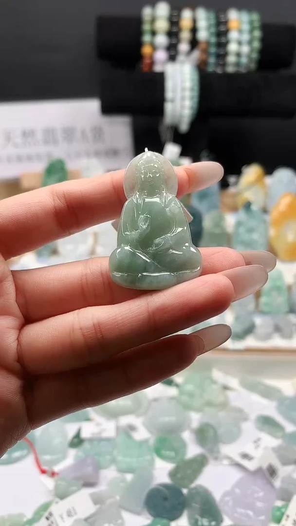 吊坠(不含链)未镶嵌翡翠40素衣观音