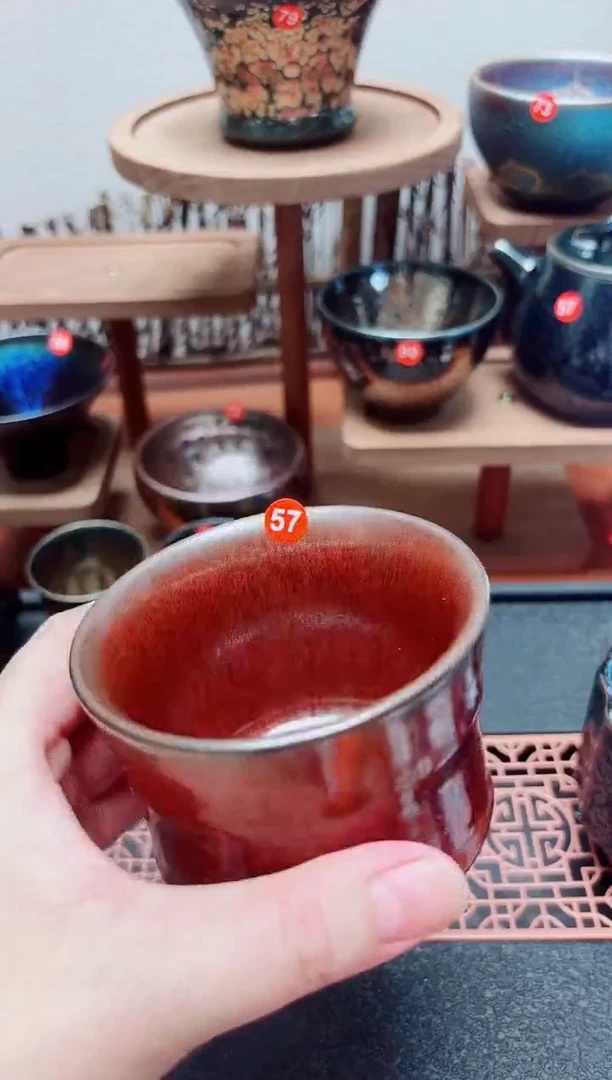 茶盏前**锦57号建盏工匠茶器