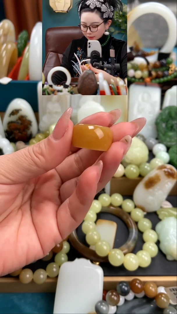 未镶嵌手串和田玉戒指