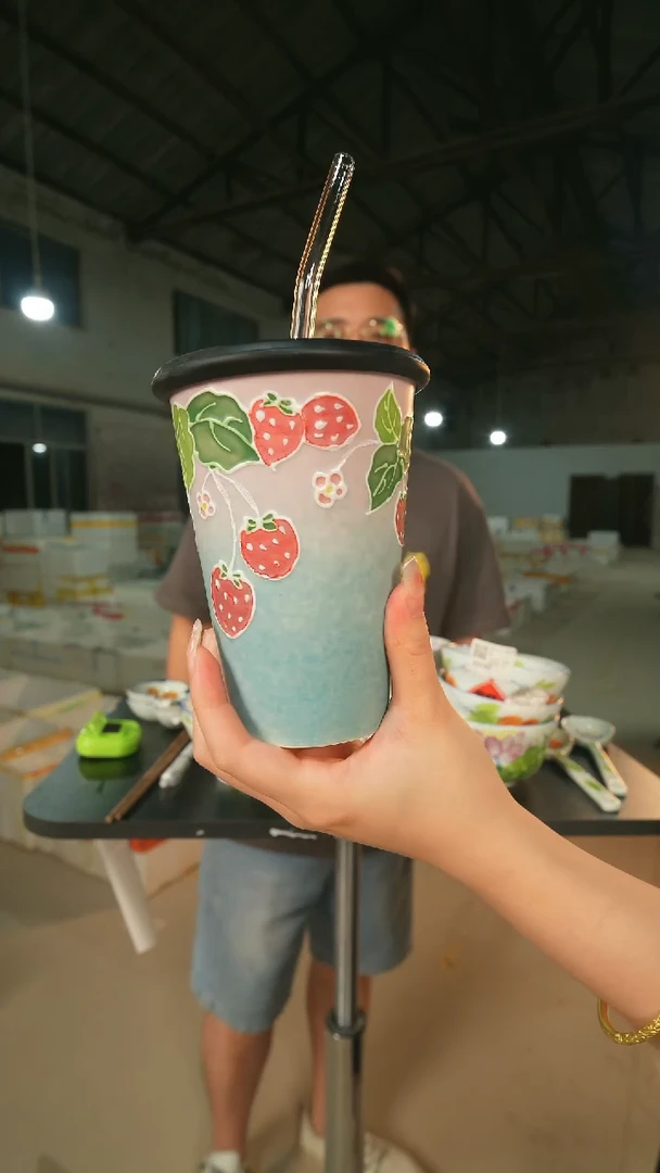 陶瓷景德镇高温釉下手绘陶瓷