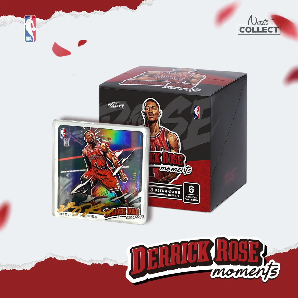 【直邮】NBA官方授权 罗斯时刻系列磁吸贴盲盒罗斯亲签艺术家手绘