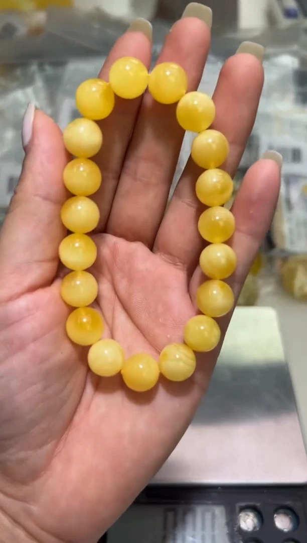 裸石琥珀未镶嵌琥珀蜜蜡手串