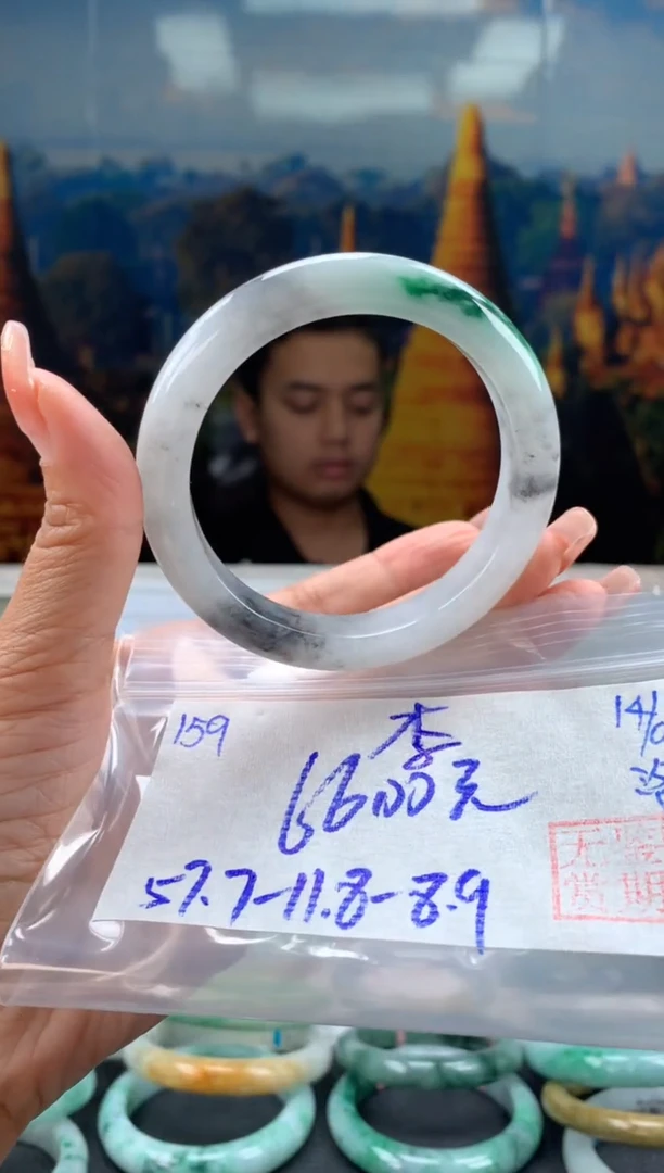 未镶嵌手镯翡翠李翡翠手镯 下单联系小耳机#159