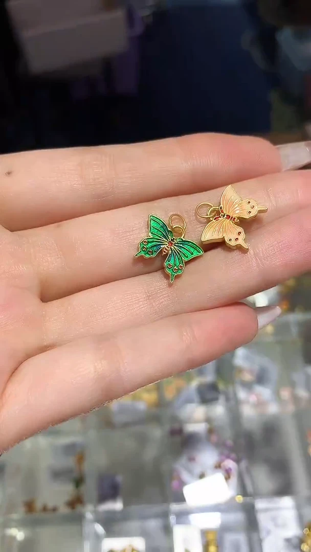 【闪购商品】定制足金吊坠(不含链)蝴蝶多样性发一