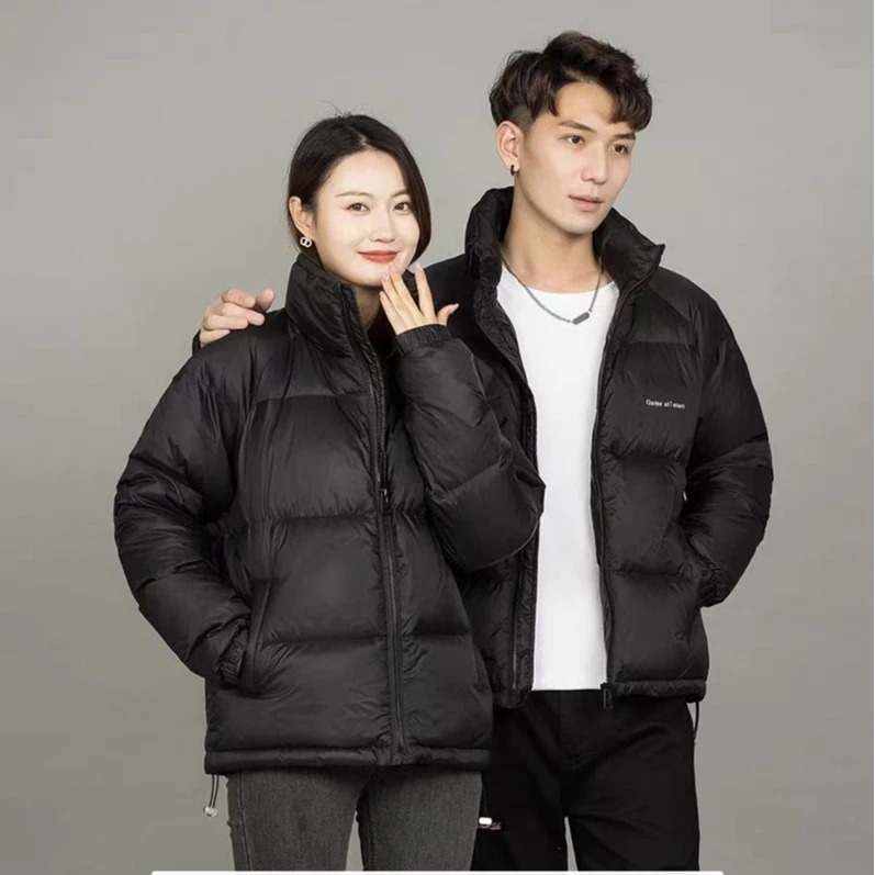 【清！现货&保真】7K107#时尚休闲运动立领冲锋衣情侣款国标羽绒外套