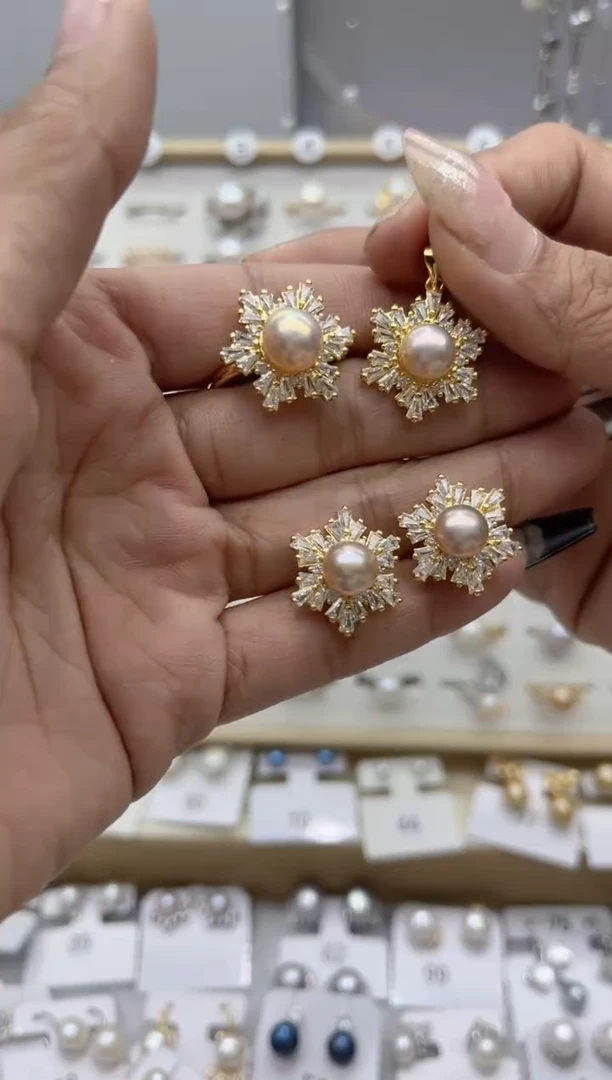 【闪购商品】淡水珍珠戒指合金31