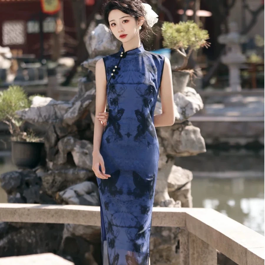年轻款民国风花锣旗袍2025年春夏新款日常可穿新中式旗袍