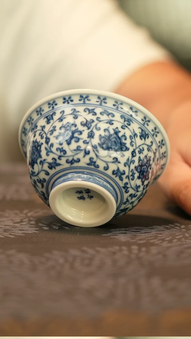 垂虹慕古永乐双狮缠枝莲压手