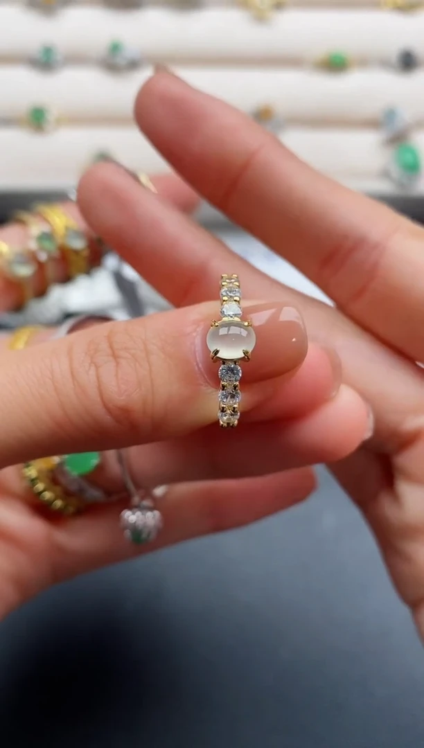 银S925镶嵌戒指翡翠9999999+3