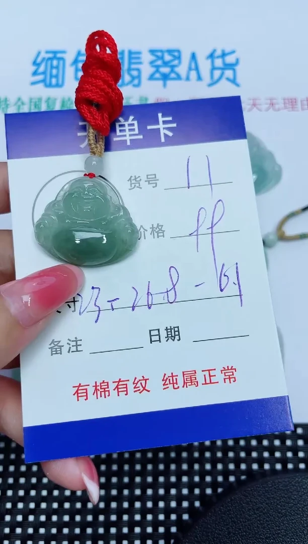 翡翠未镶嵌吊坠(赠链)11