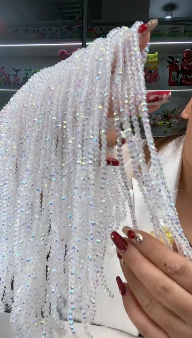 玻璃1108卡4水晶10条进口彩白色