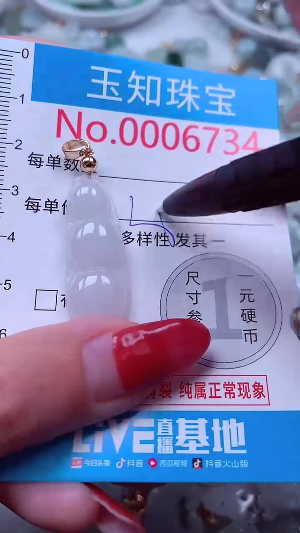 吊坠(不含链)未镶嵌翡翠6734