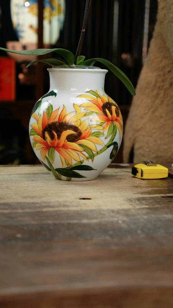 【闪购商品】瓷片景德镇纯手工釉下彩精品花瓶