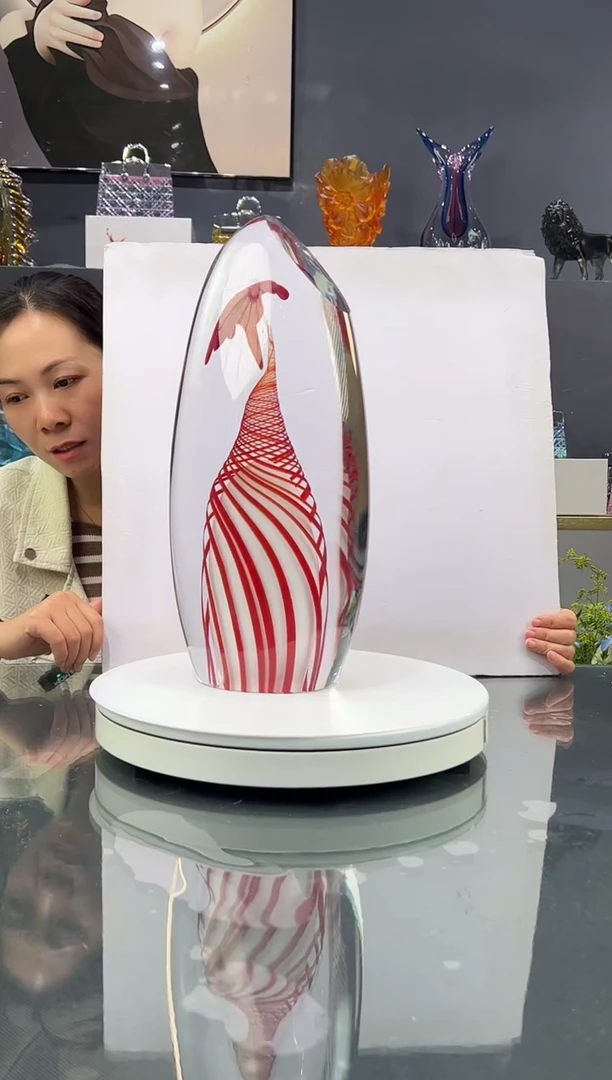 琉璃水晶琉璃摆件1个