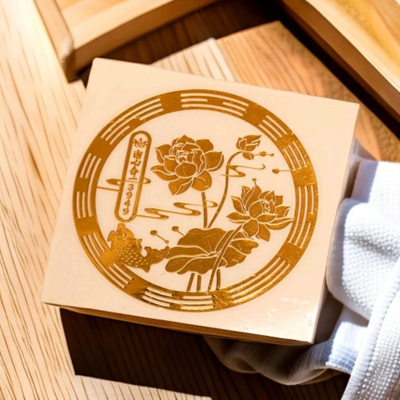 10张/5/3/2张/1张寓意好运连连鲤鱼莲花墙贴卫生间鞋柜装饰贴s