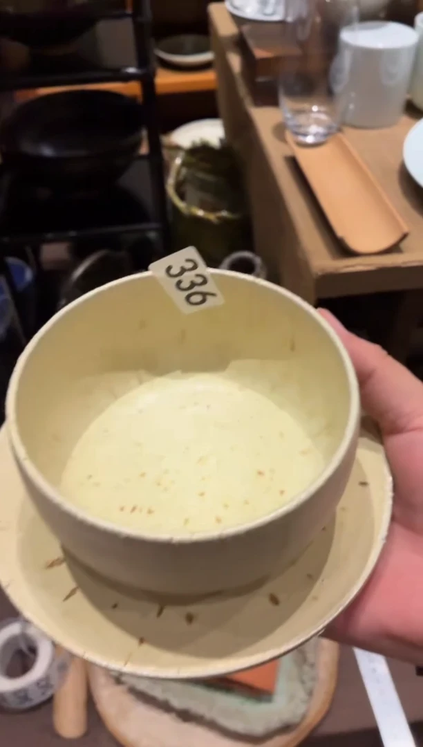 瓷片º**?336手工碗盘1套（1碗+1盘）
