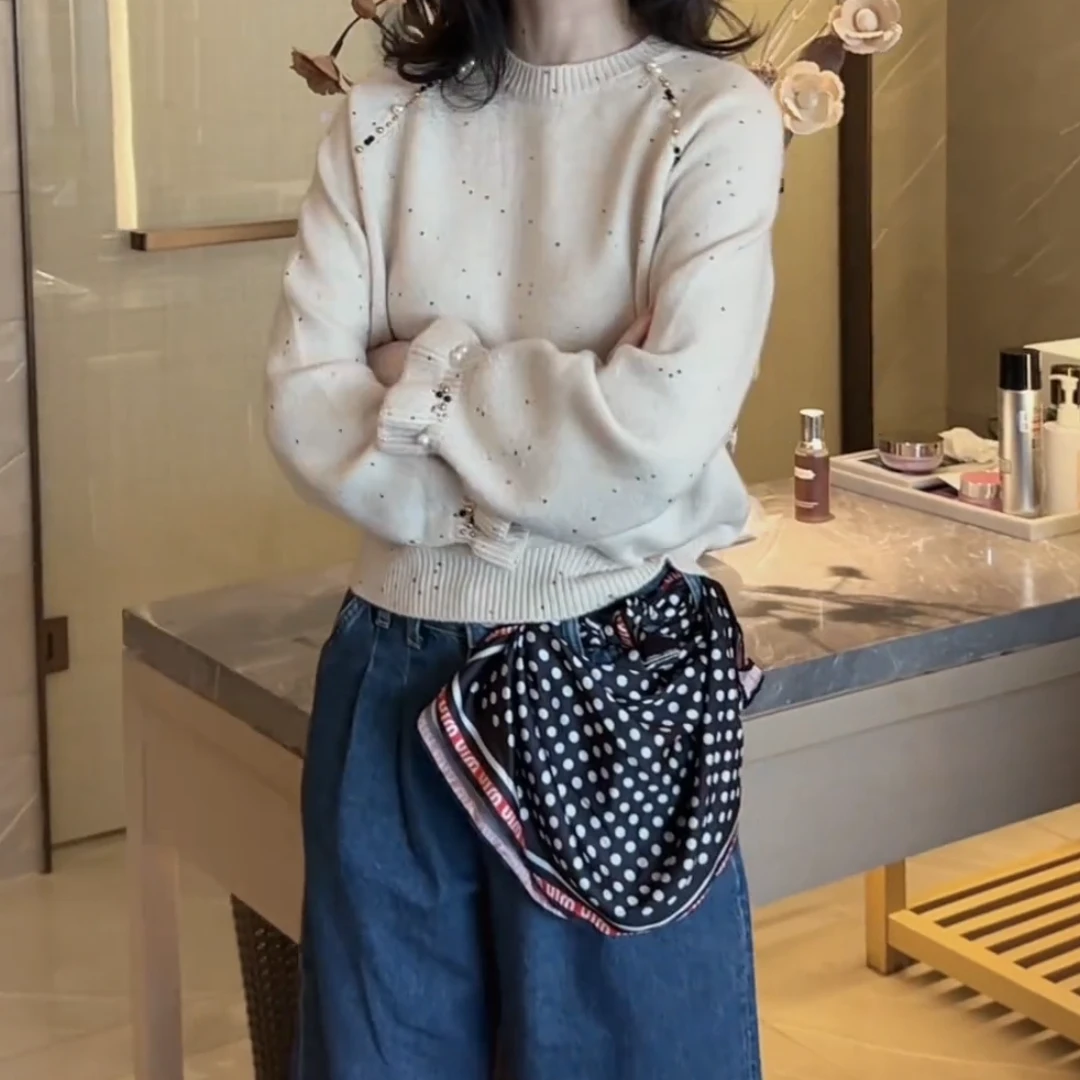 秋冬新款设计感百搭气质时尚休闲厚款简约针织上衣LK2500952