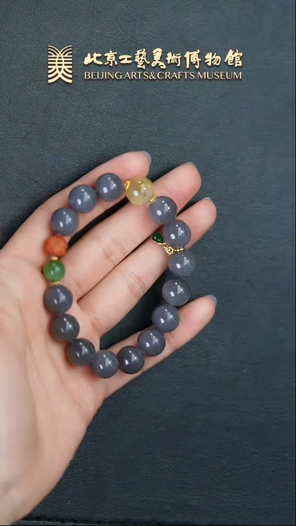 【闪购商品】和田玉手串未镶嵌B0213GMD209和田玉烟紫单圈手串