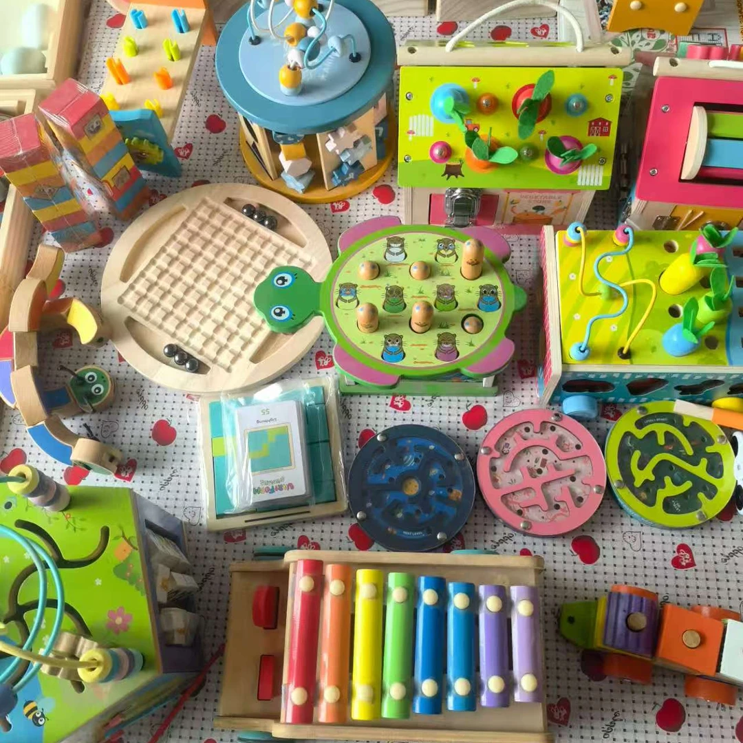 直播间木制玩具自主选购小朋友玩具
