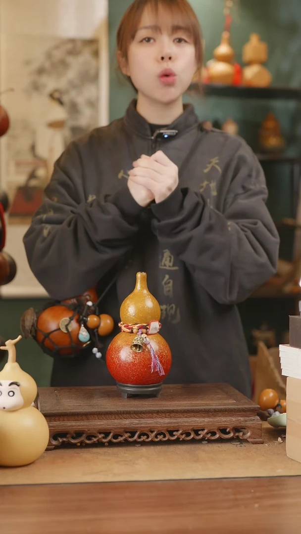 【闪购商品】211号精品天然大漆工艺防渗内胆酒葫芦~