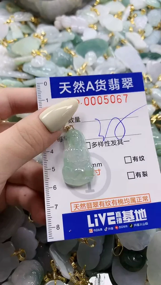 颈饰未镶嵌翡翠天**命天然A货翡翠